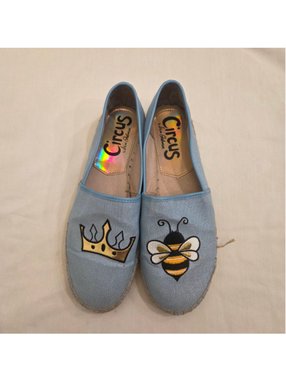 Circus by Sam Edelman Light Blue Queen Bee Espadrilles Size 8.5
